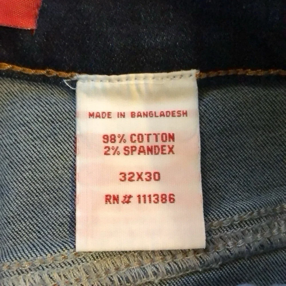 DENIM SOURCE SLIM STRAIGHT MENS DENIM JEANS BLUE SIZE 32 - Picture 6 of 10